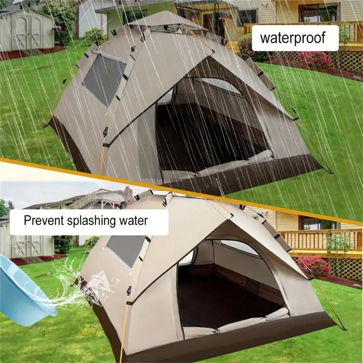 Automatic Quick-Open Camping Tent Rainproof For Outdoor Use