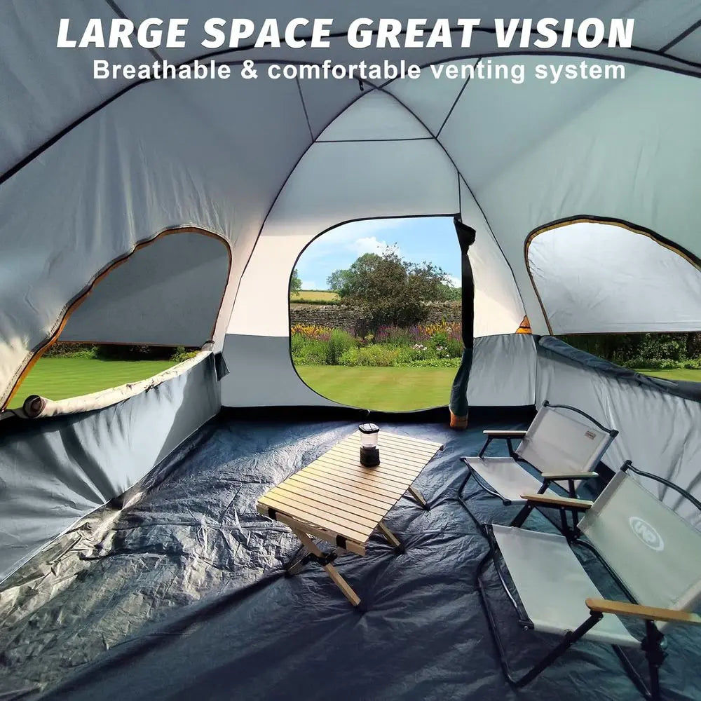 6 Person SUV Camping Tent, Easy Setup, Outdoor Car Tent with Rainfly, 10' x 10'