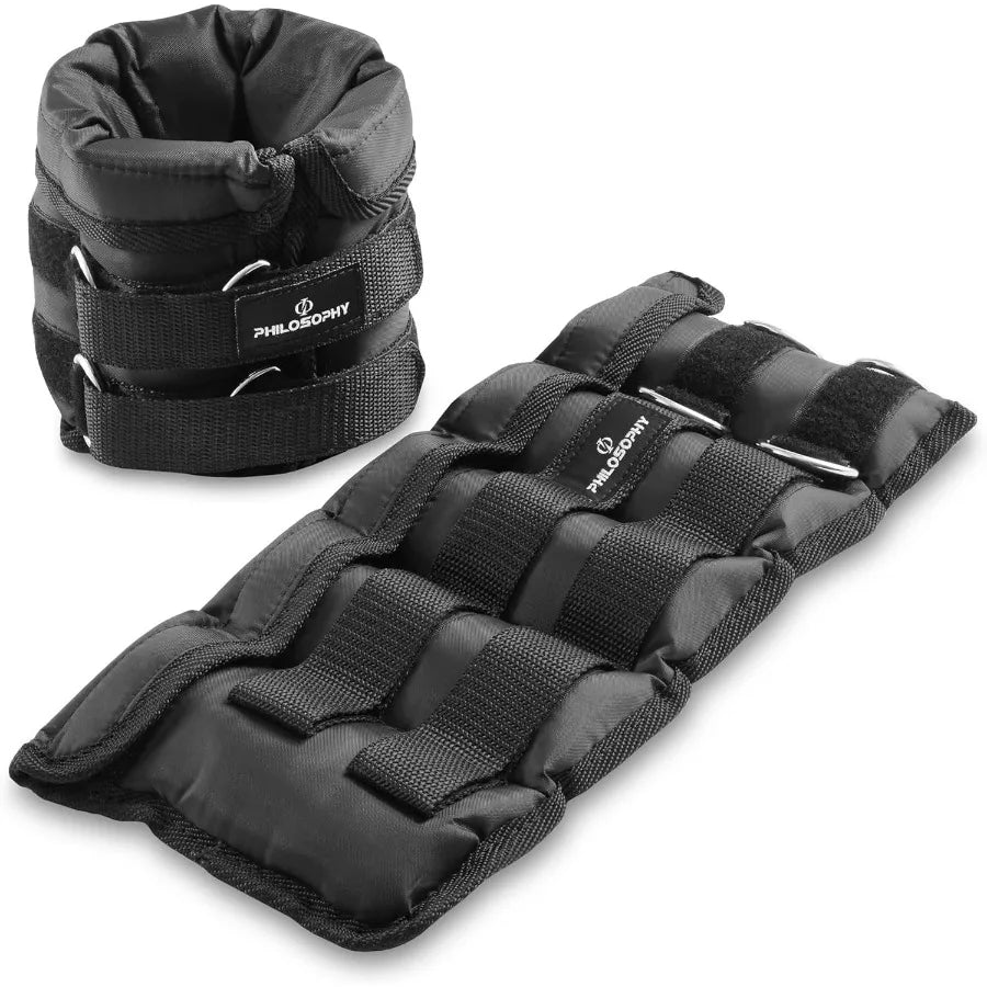 Adjustable Ankle and Wrist Weights Set with Removable Weights for FullBody Resistance Training Ideal for Home Workouts Fitness