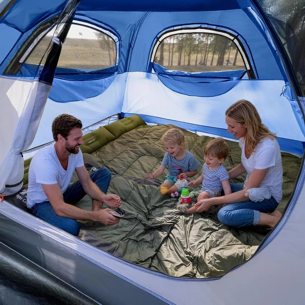 Quick Setup 2-3 Person Double Layer Waterproof Automatic Tent with Rainfly for Camping
