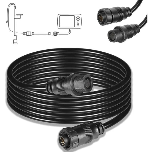 720106-1 EC M3 14W10 Transducer Extension Cable (10ft) for Humminbird APEX, SOLIX, Onix Fish Finders Sonar Cable, Compatible wit