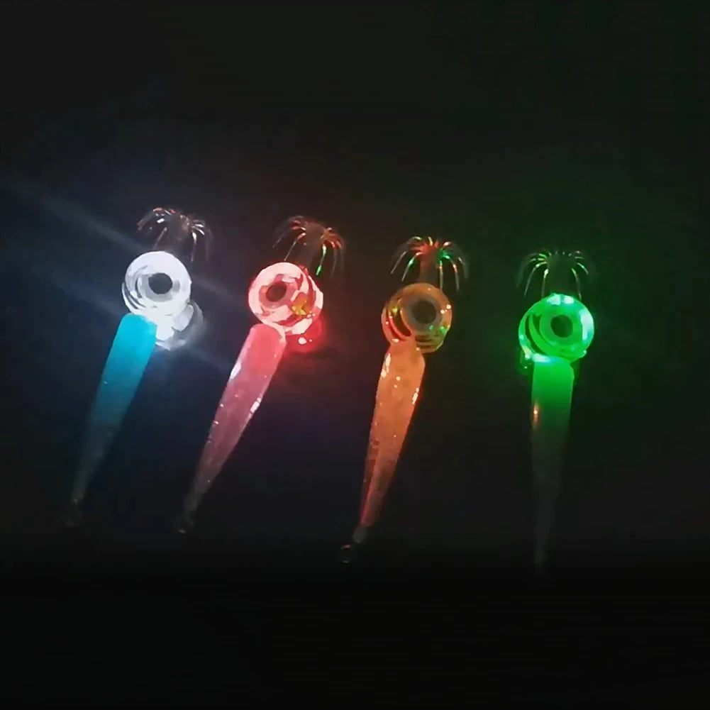 LED Flashing Fishing Lure Light Deep Fishing Squid Underwater Fish Lure Lights Lamp Outdoor Fish Gear Accessories