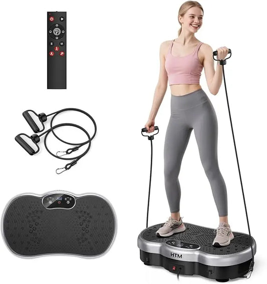 Vibration Plate Power Machine 120 Speed Levels Calorie Tracking for Home Gym Whole Body Shaker Muscle Toning Whole Body Fitness