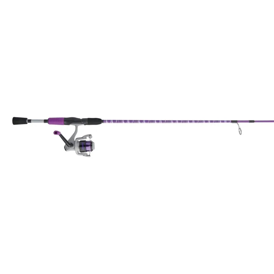 Jellyfish 5'6 Spinning Fishing Rod and Reel Combo Purple