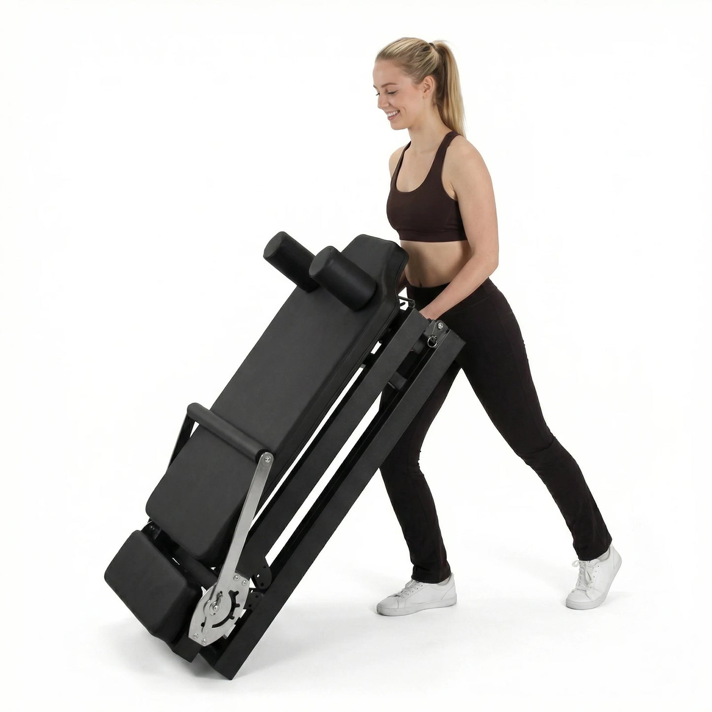 78 In Smooth Glide Carriage Reformer with Springs Resistance Portable Pilates Machine 300 LBS Capacity for Home And Studio Use