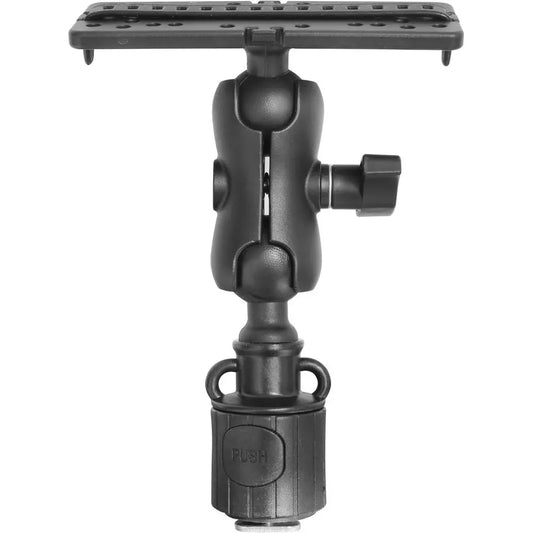 Upgrade Universal Fish Finder Mount Round Base, 360° Rotation Ball-Mount Fish Finder Bracket for Marine Boat Kayak Pontoon Canoe