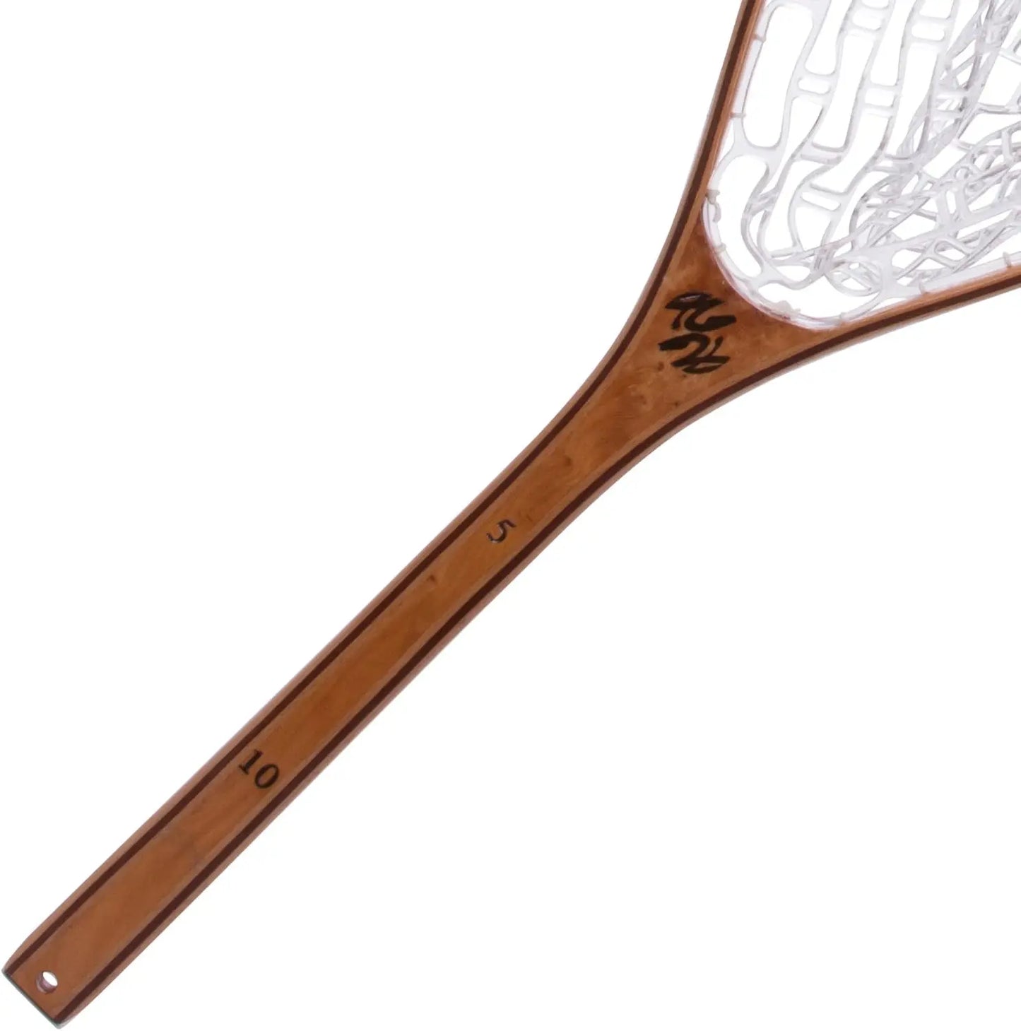 Fish-Safe Fly Fishing Net with Burl Wood Handle