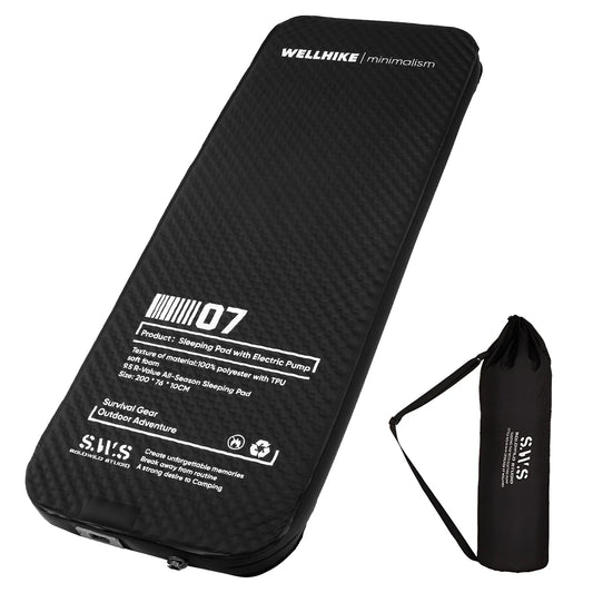Inflatable Sleeping Mat With Built In Pump For Camping
