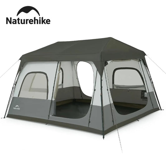 Naturehike Cape8.3 Cabin Tent 6 Person Easy Setup Instant Tent PU3000mm+ 150D Oxford Waterproof Outdoor Travel Camping Tent