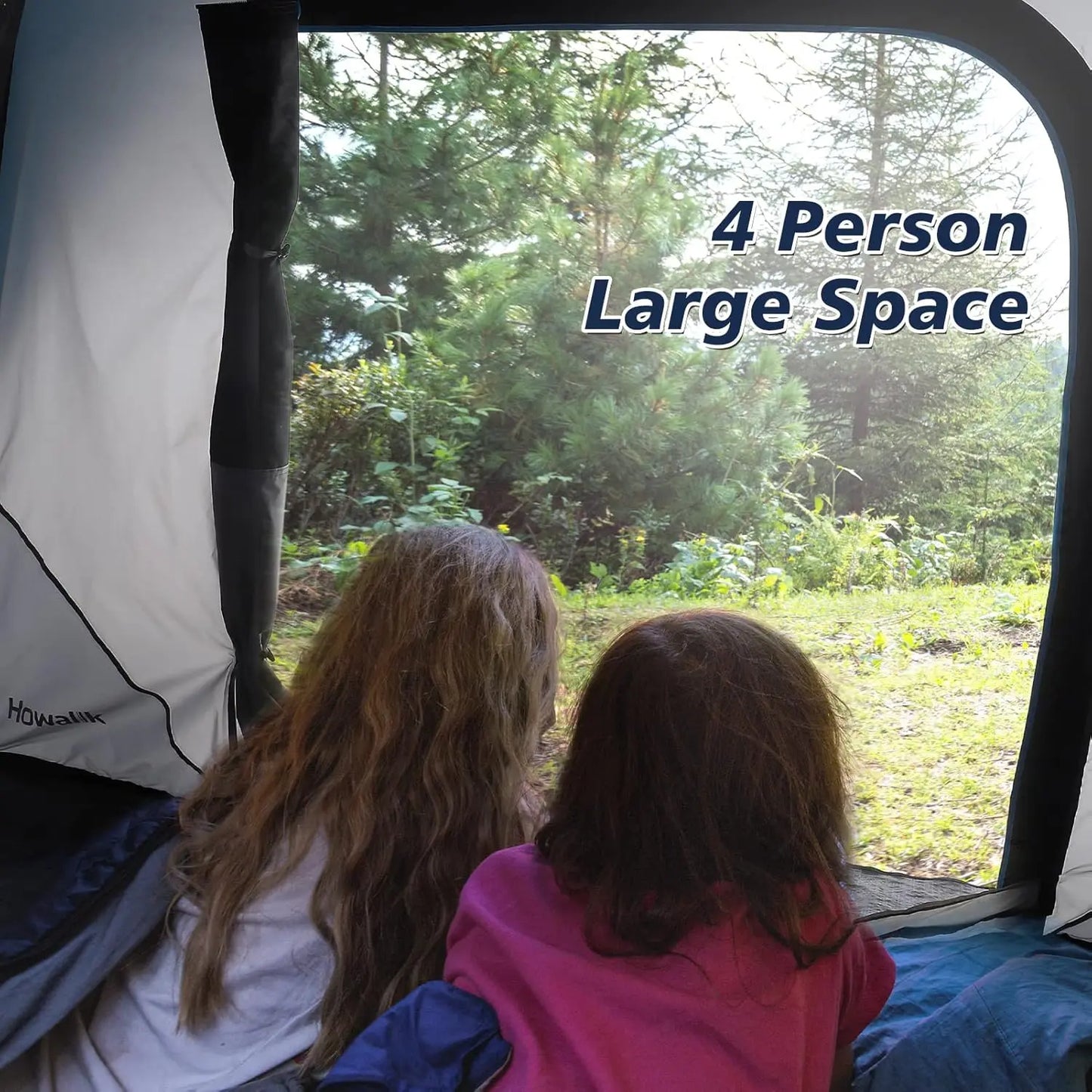 Camping Tent Easy Set up Outdoor Camping Tent 4 Person and 6 Person for Hiking Backpacking Traveling Outdoor 2.8ft (L) x 7ft (W)