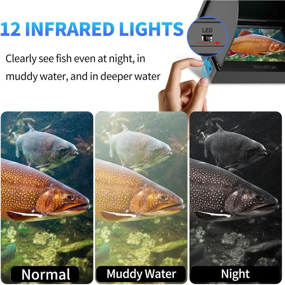 HD Underwater Fishing Camera with Infrared Fish Finder
