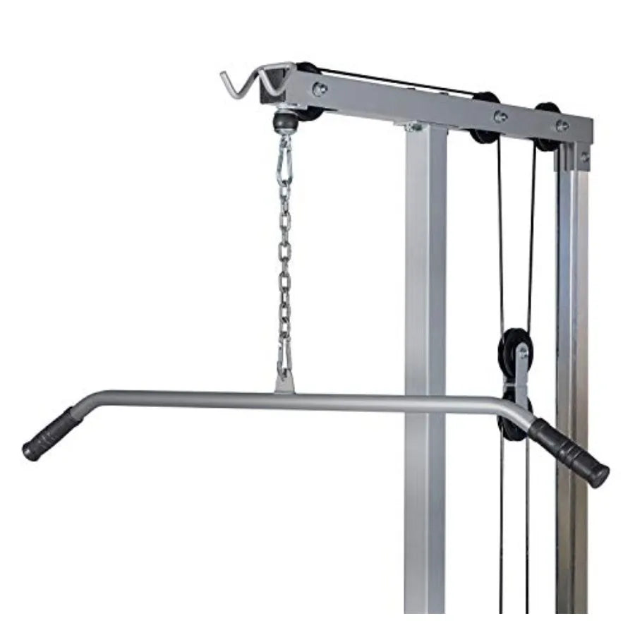 LAT Pull Down Machine Low Row Cable Fitness Exercise Body Workout Strength Training Bar Machine