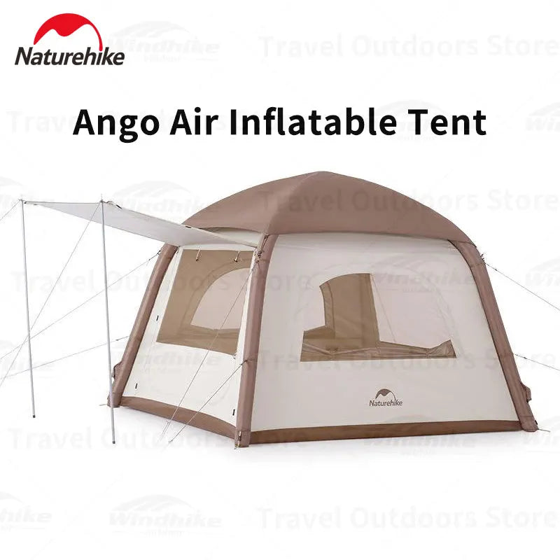 Naturehike Ango Air Tents Oxford Cloth Dome Camping Tent Waterproof 1-3 Person Outdoor Travel Breathable Canopy Inflatable Tent