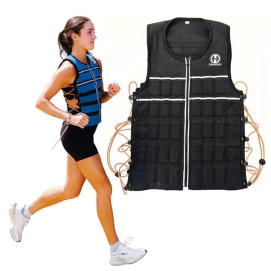 Hyper Vest ELITE Adjustable Weight Vest with Stretch CORDURA Fabric and Thin Steel Weights for Running Strength Endur