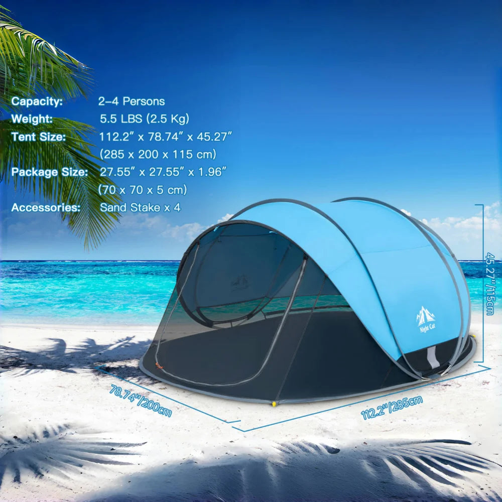 Pop Up Beach Canopy Sun Shelter Tent For Outdoor Shade