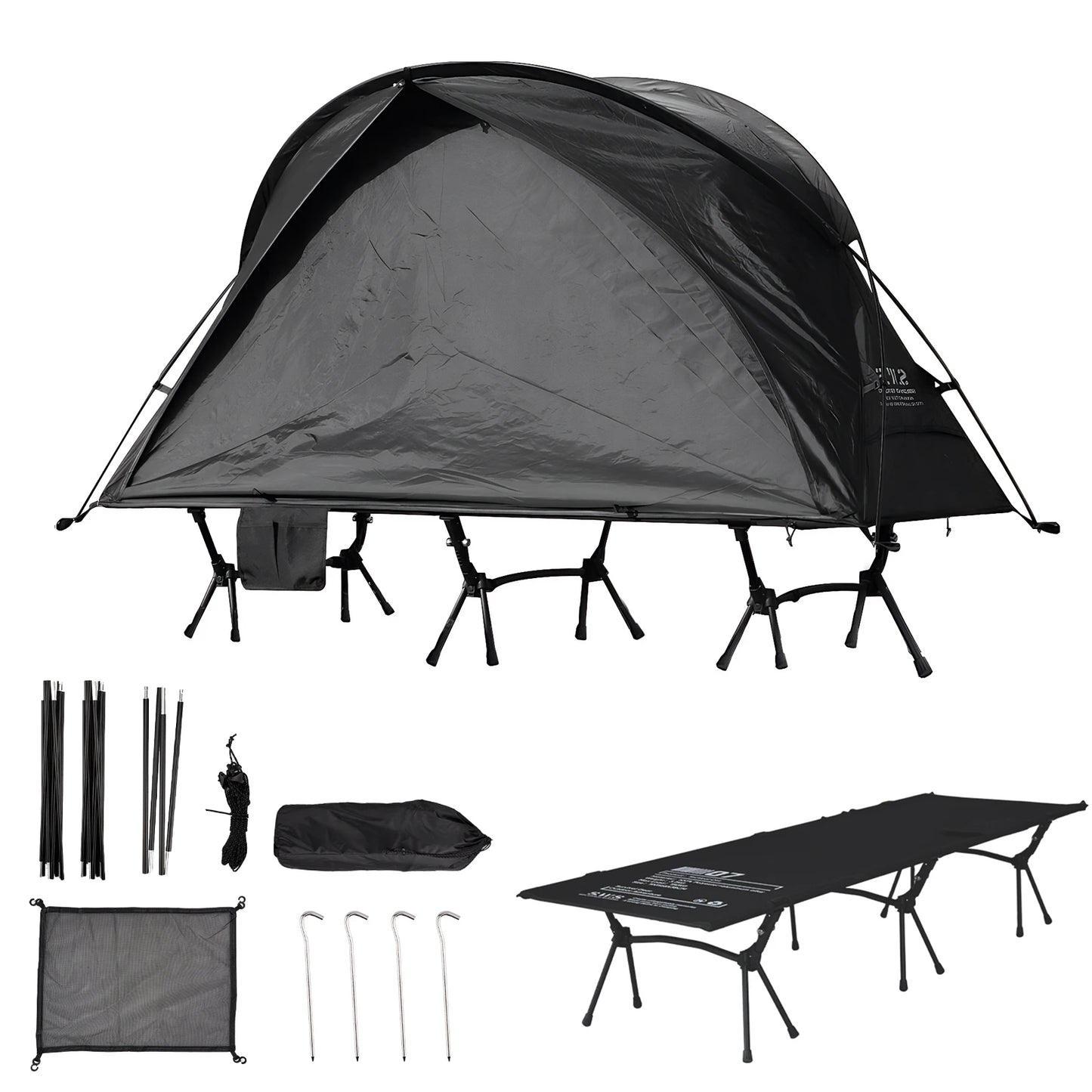 3 Piece Set Marching Bed Outdoor Portable Tent with Storage Bag Waterproof Camping Tent for Outdoor Garden Backpacking Hiking