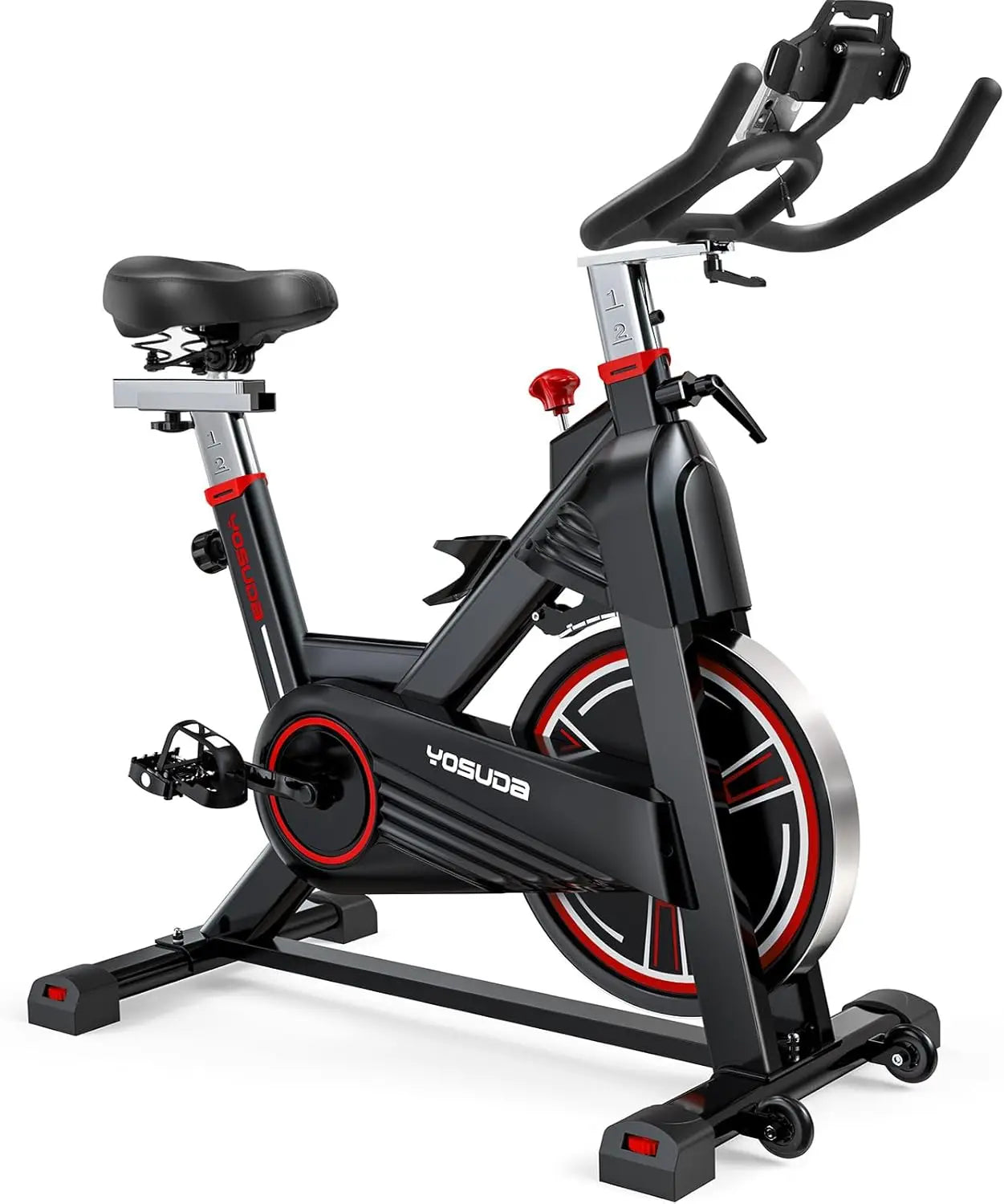 YOSUDA PRO Magnetic Exercise Bike 350 lbs Weight Capacity - Indoor Cycling Bike Stationary with Comfortable Seat Cushion