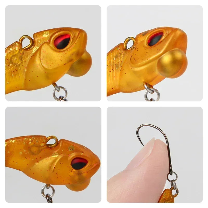 Mini Vib Ratlin for Fishing Sinking Lure Hard Bait Full Swimming Layer for Perch Fishing Trout Area Pesca 28mm2.3g Lures