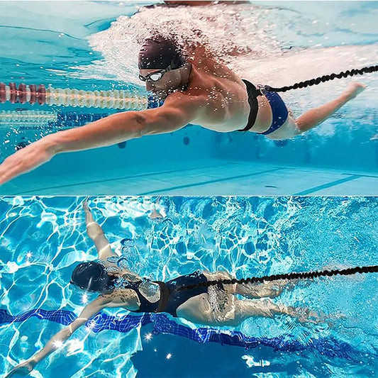 1pc Swimming Training Belt Stationary Swimming Aquatic Resistance Belt Pool Swim Trainer Belt Harness for Swimming Accessories
