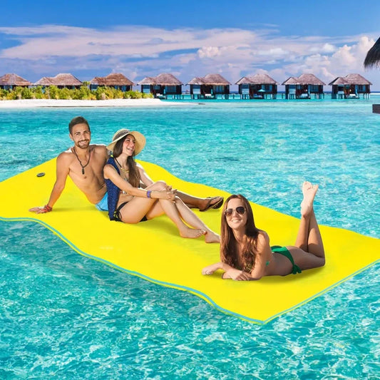 Floating Water Mat for Lake,9 FT Lilly Pad for Recreation and Relaxing,Ocean,Beach,Pool,Swimming,Sunbathing,Family Parties(Blue)