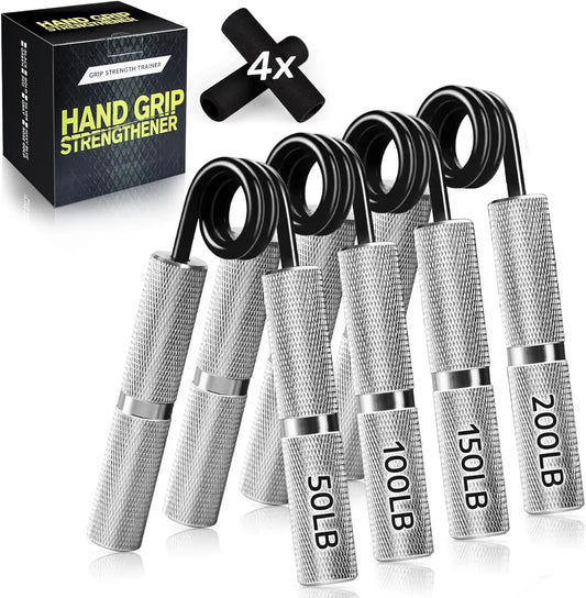 Hand Gripper Strengthener Set 50LB-300LB, Grip Strength Trainer for Forearm Muscle Building and Rehabilitation