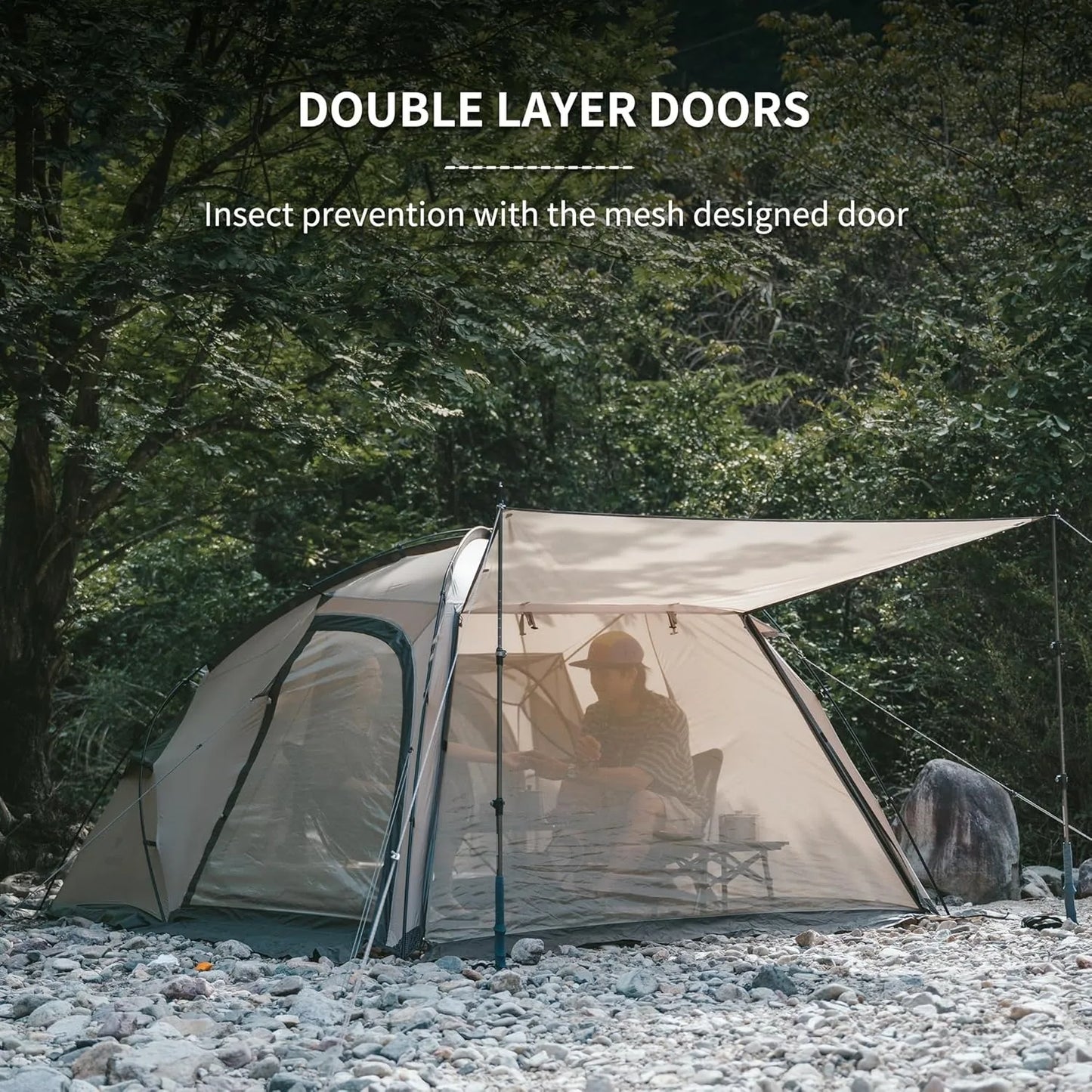 Naturehike Massif Hot Tent With Stove Jack For Two
