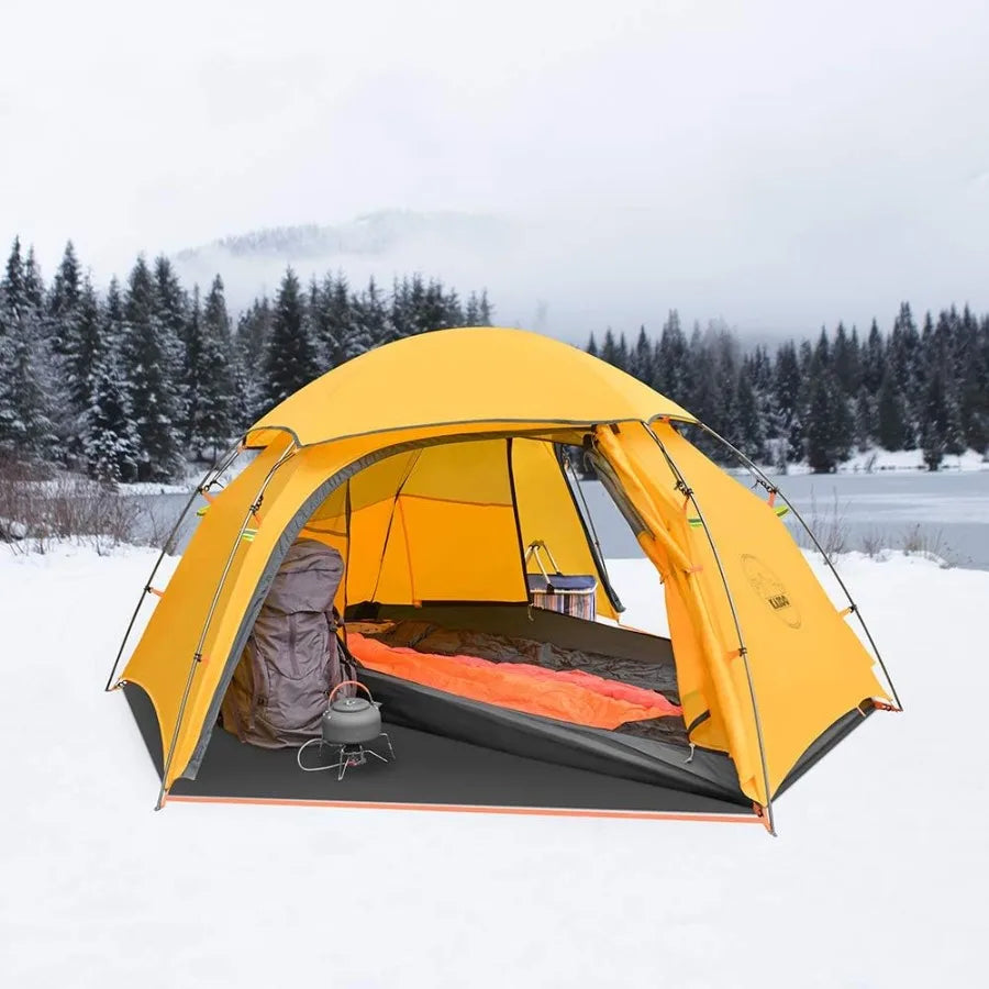 Ultralight Waterproof Backpacking Tent For 1-2 Persons Aluminum Frame