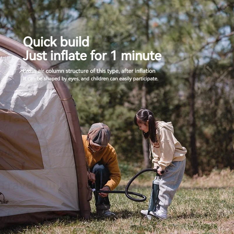 Naturehike Ango Air Tents Oxford Cloth Dome Camping Tent Waterproof 1-3 Person Outdoor Travel Breathable Canopy Inflatable Tent