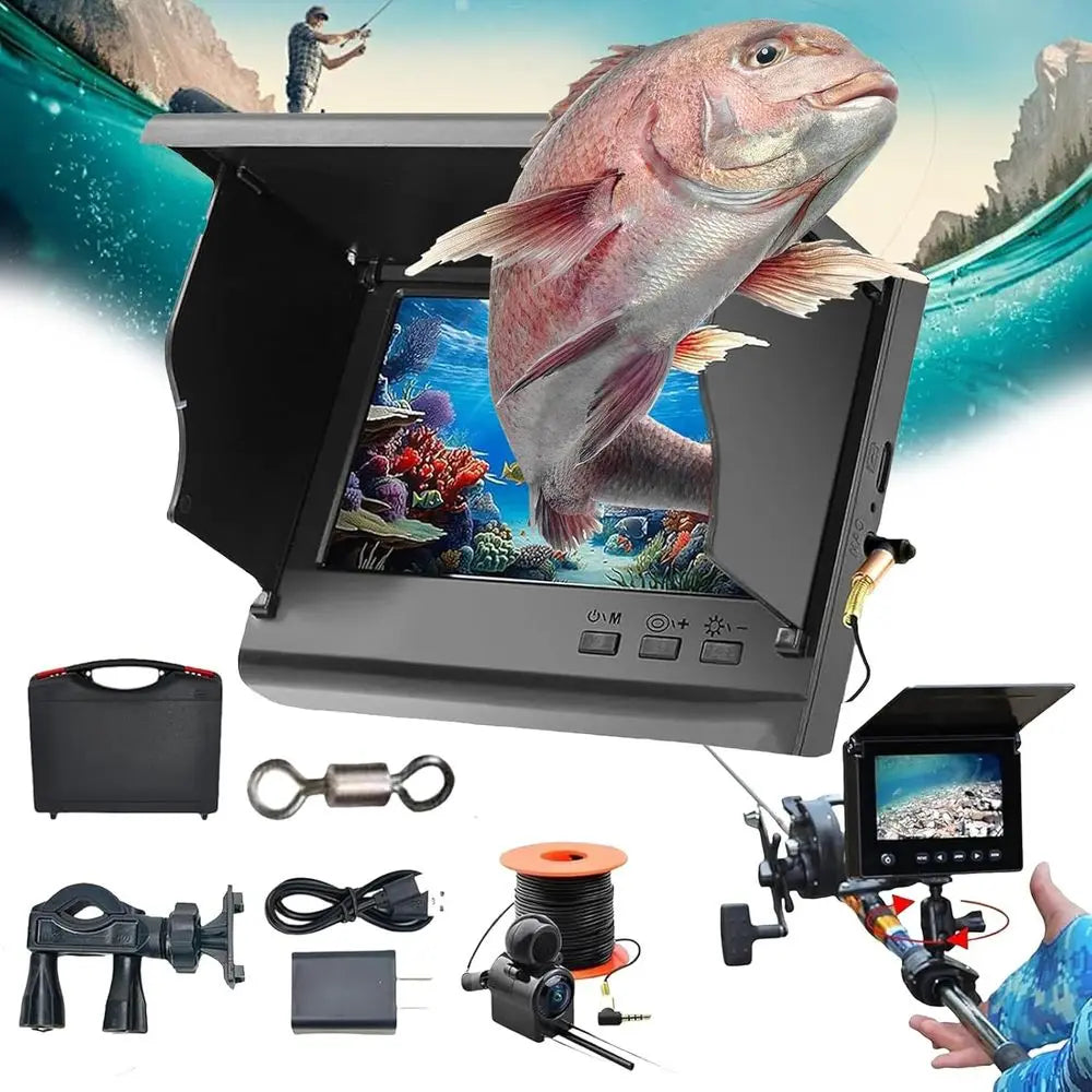 Underwater Fishing Camera, 2025 Upgraded Collitt Fishing Camera, Underwater 4.3/5Inch 220°IPS Wide Angle Display, Unmatched Clar