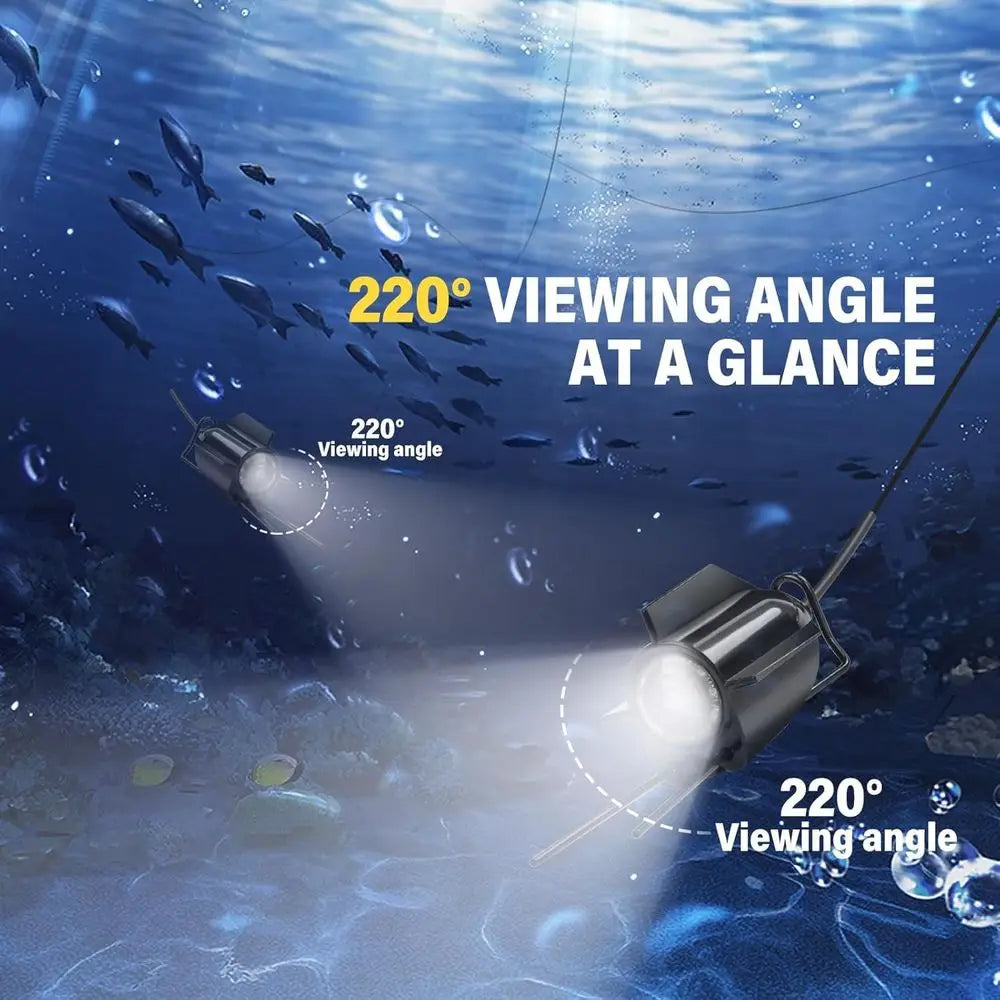 4.3 inch Fish Finder Underwater Fishing Camera, 8000mAh Li-Battery, Wide-Angle Infrared LED Night Vision Camera, Host IP65 Water
