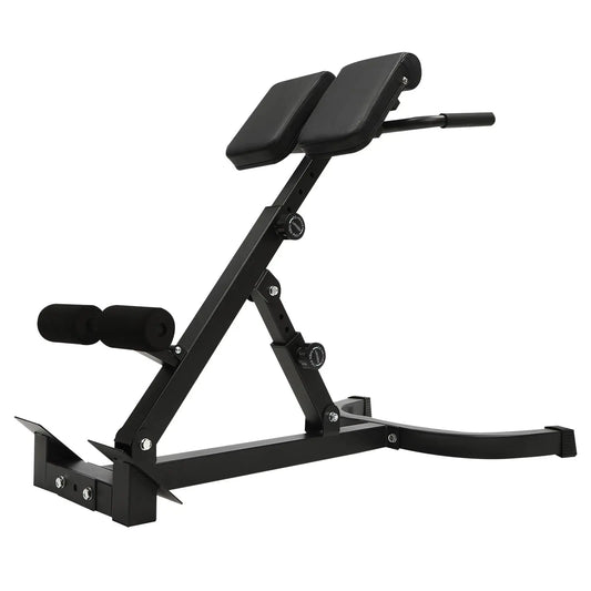Roman Chair Back Extension Machine Foldable 5 Position Sit up Multi-Functional Hyperextension Back Strength Exercise Bench 330 L