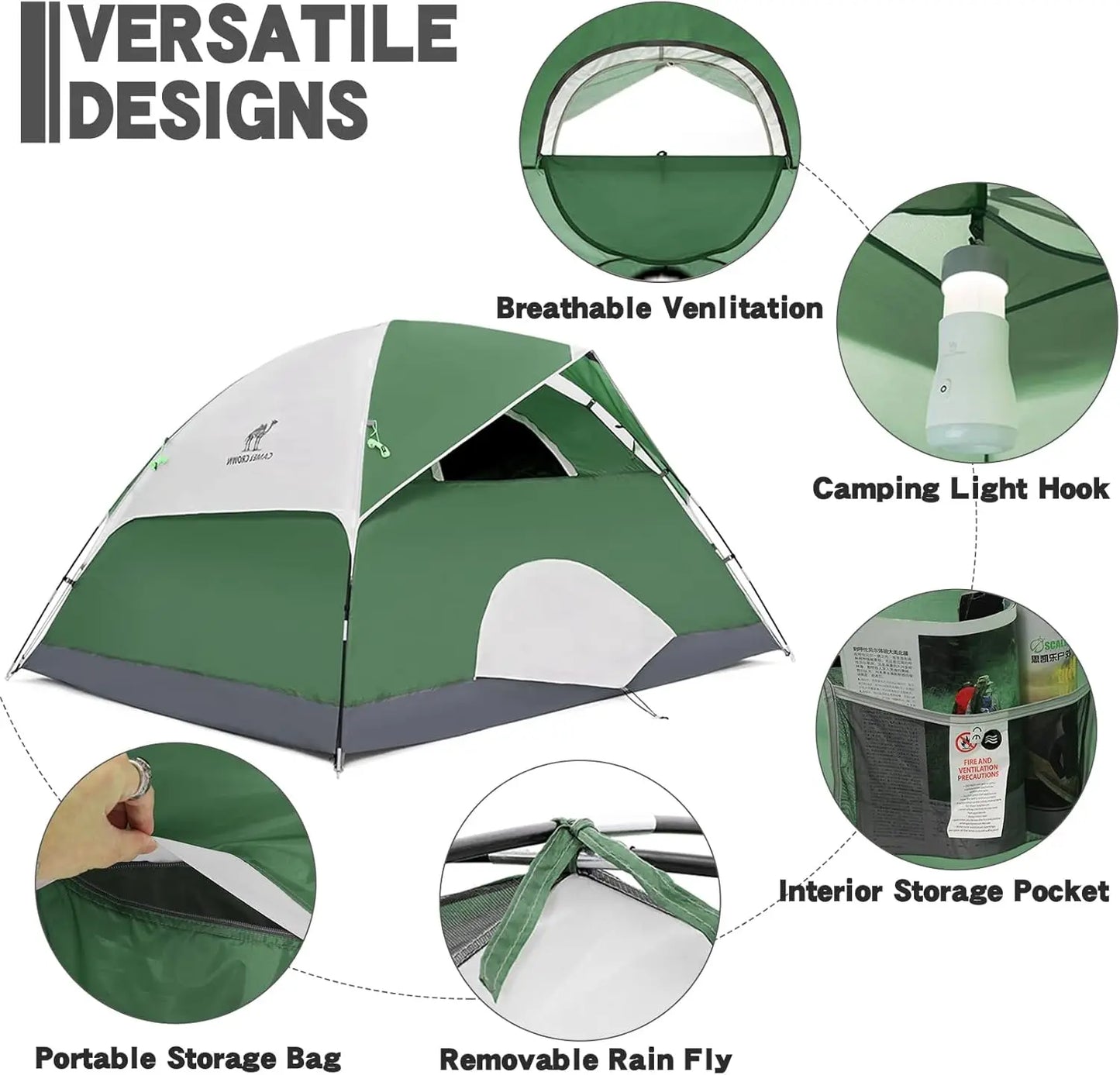 Waterproof Dome Camping Tent Outdoor Hiking