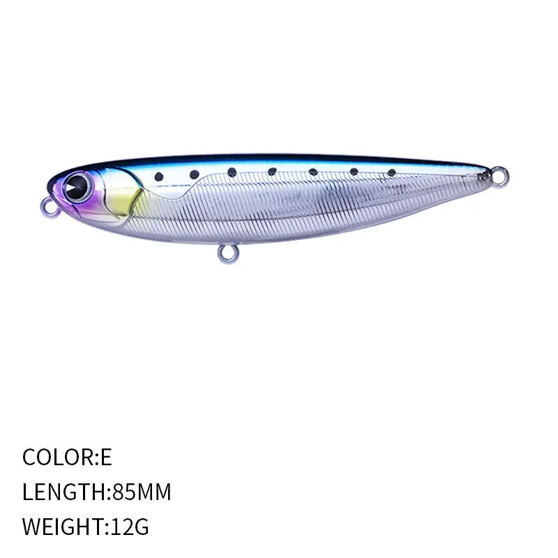 ‌Lure Pencil Hard Bait 85mm/12g Topwater Surface Fishing Lure for Bass Pike and Predatory Fish‌‌ Pencil Fishing Lures