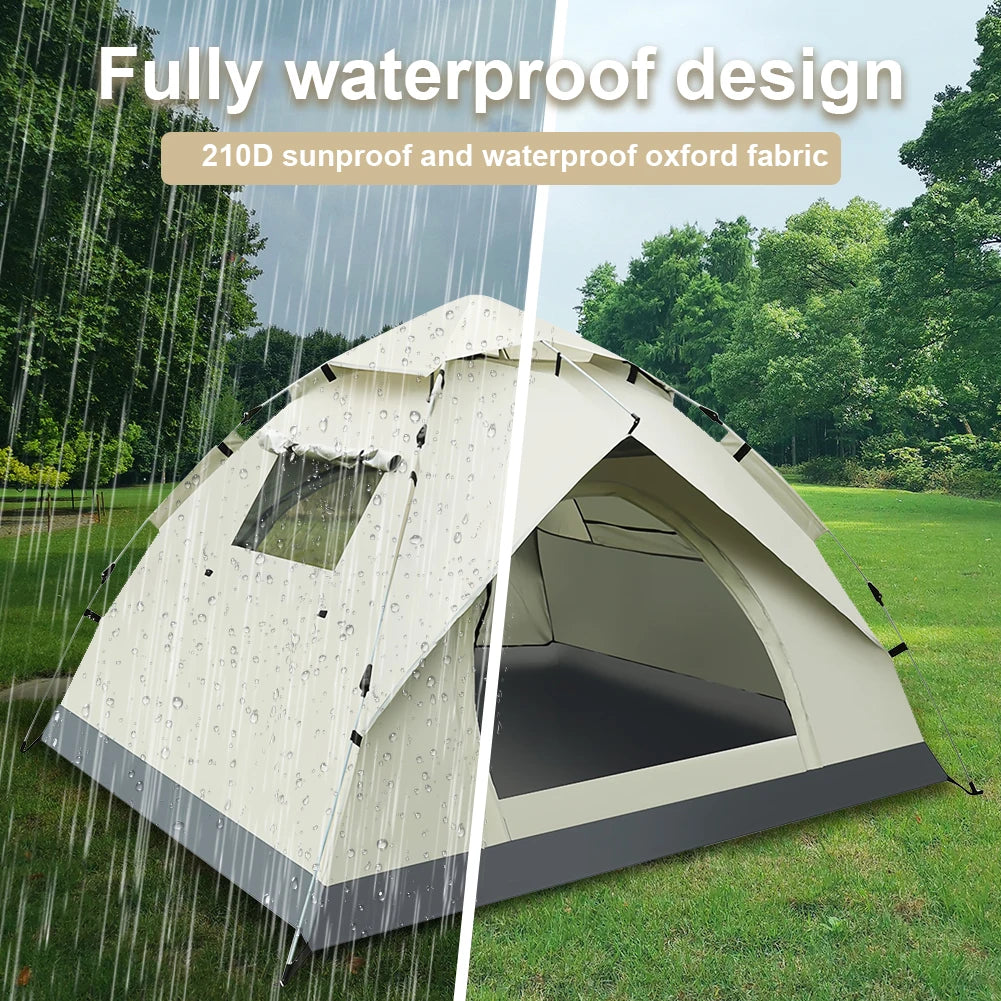 Fully Automatic Sunshade Tent Lightweight Easy Set Up Tent Waterproof Quick Open Tent for Hiking Backpacking Camping