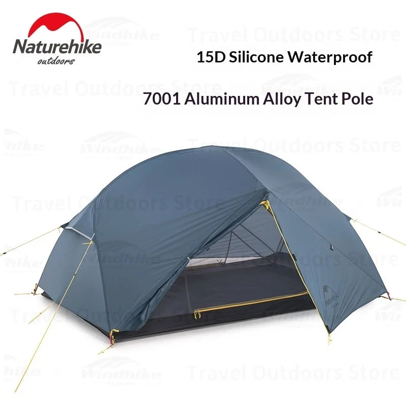 Naturehike Mongar UL Camping Tent 2 Person Backpacking Tents 210T Ultralight Tent Waterproof Hiking Survival Outdoor Hiking Tent