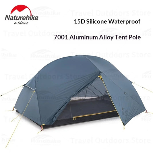 Naturehike Mongar UL Camping Tent 2 Person Backpacking Tents 210T Ultralight Tent Waterproof Hiking Survival Outdoor Hiking Tent