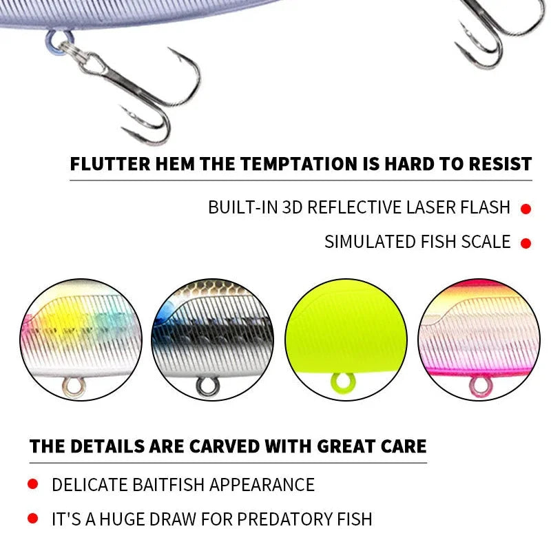 ‌Lure Pencil Hard Bait 85mm/12g Topwater Surface Fishing Lure for Bass Pike and Predatory Fish‌‌ Pencil Fishing Lures