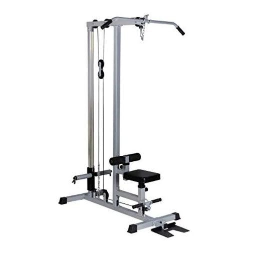 LAT Pull Down Machine Low Row Cable Fitness Exercise Body Workout Strength Training Bar Machine