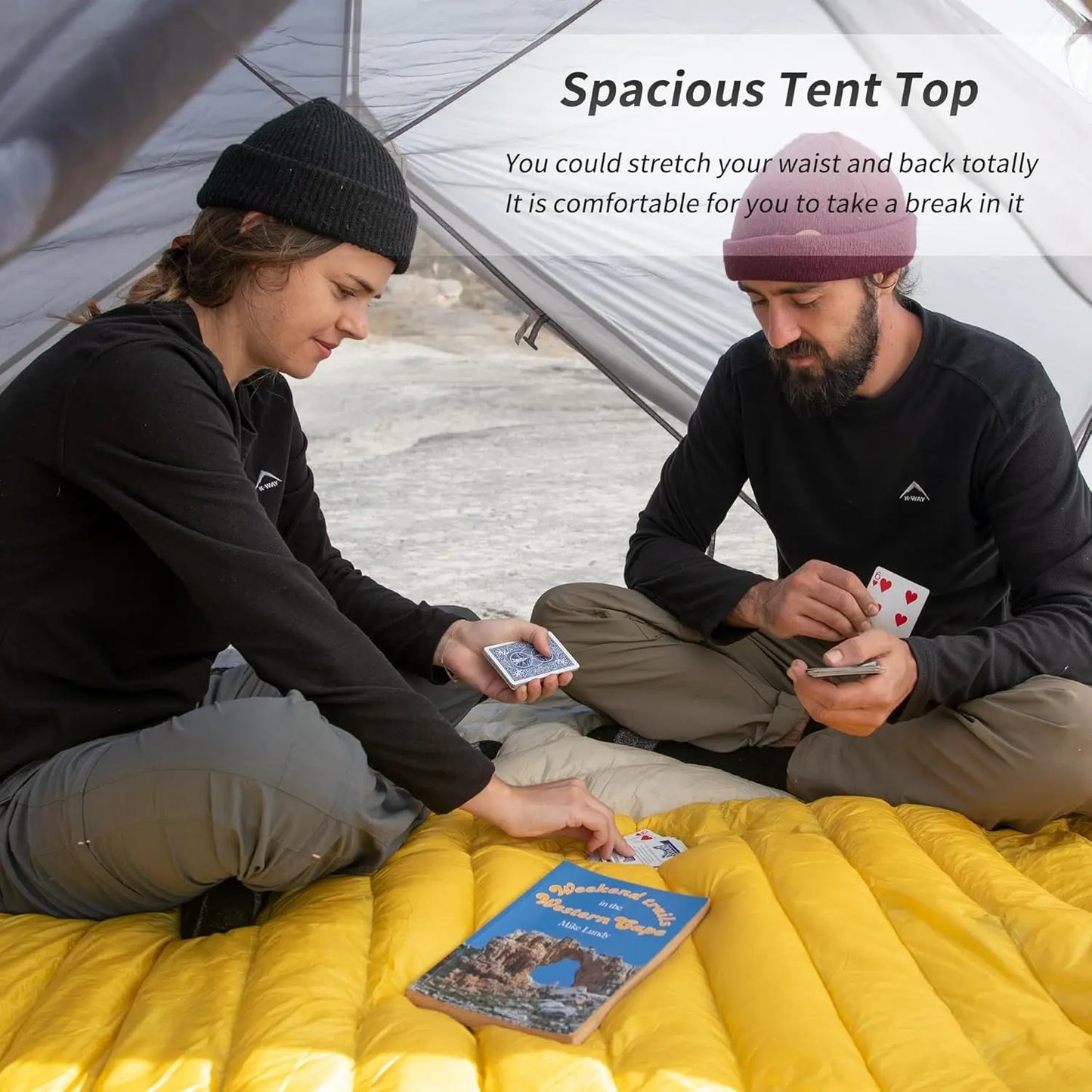 Ultralight 2-Person 3-Season Camping Tent for Hiking and Cycling, Easy Setup and Waterproof