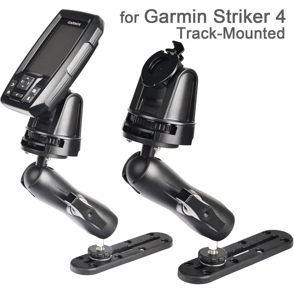 Aluminum 1.5" Ball Mount for Garmin Striker 4 Fish Finder, Tablet GPS iPad Marine Truck Use,Compatible with RAM C Size, 2 AMPS R