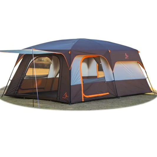 Waterproof Tent With Mesh Panels For Two Room Setup