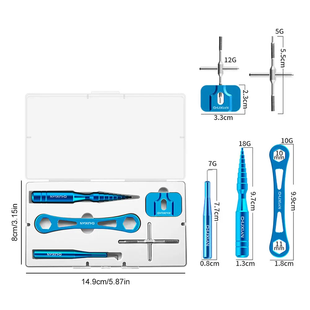 Spinning Wheel Remover Tool Fishing Reel Unload Maintenance Tool Kit Fishing Reel Repair Kit Fishing DIY Repair Tool Set