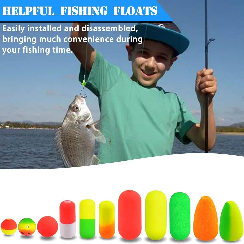 AGOOL Pompano Rigs: Foam Snell Floats for Live Bait Fishing - Ideal for Trout, Catfish, and Walleye