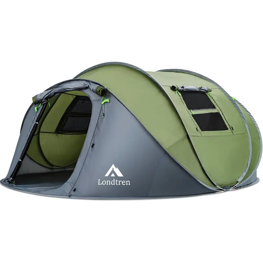 4-Person Waterproof Automatic Setup Tent for Family Camping and Hiking Adventures