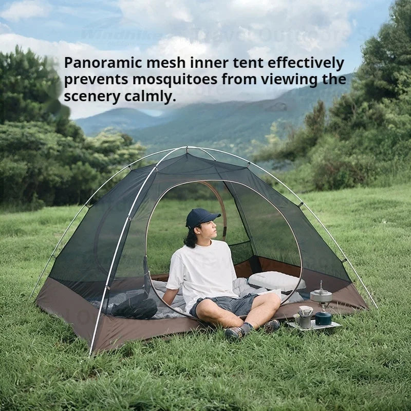 Naturehike YunChuan Camp Tent For Waterproof  Portable Tents UV50+ Lightweight Hiking Shelter Tents Outdoor Camping Triple Tents