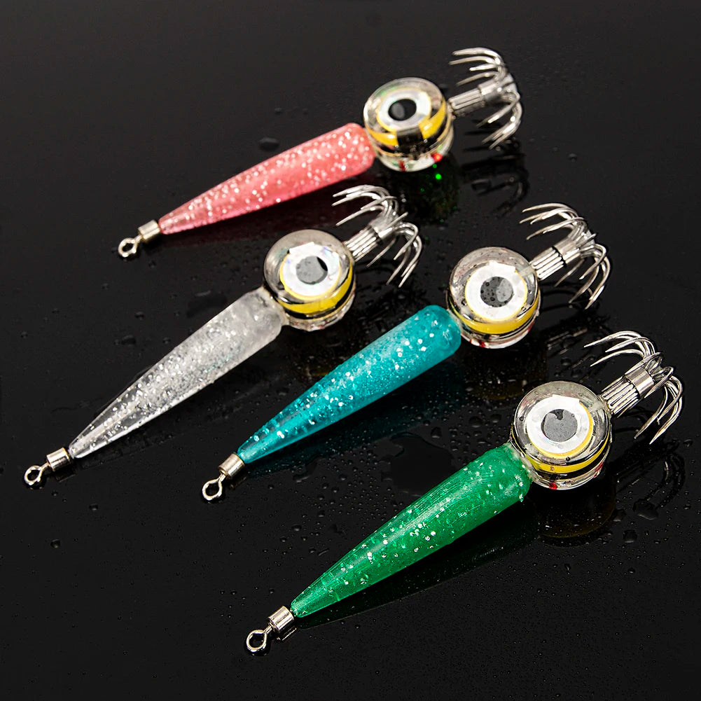 LED Flashing Fishing Lure Light Deep Fishing Squid Underwater Fish Lure Lights Lamp Outdoor Fish Gear Accessories