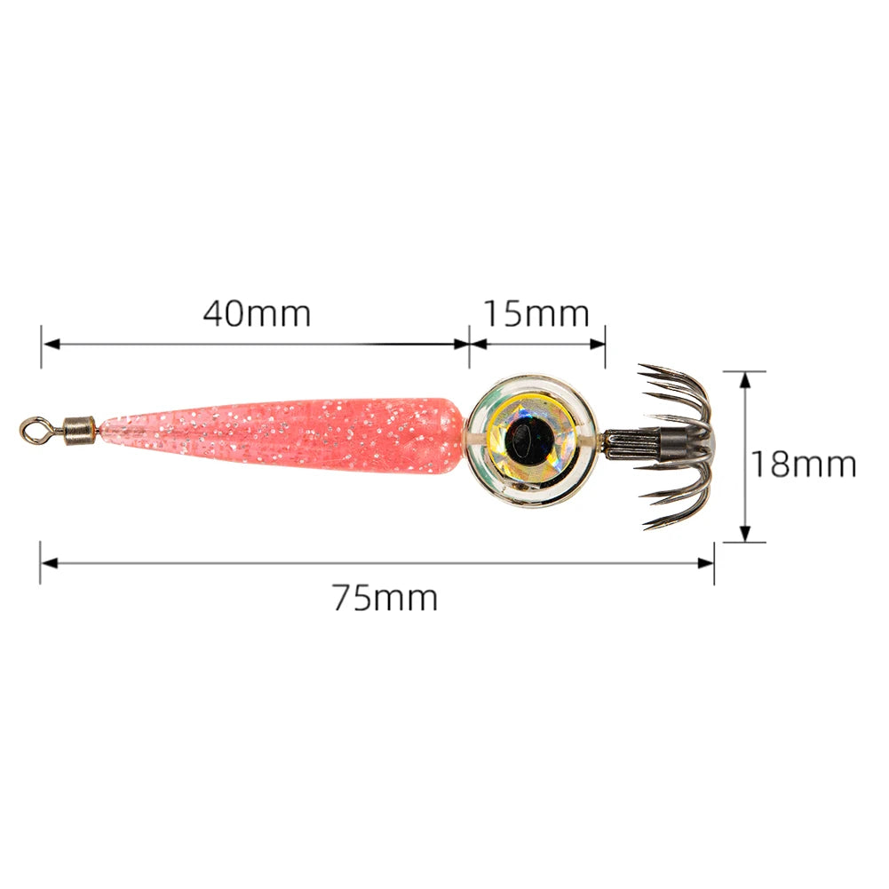 LED Flashing Fishing Lure Light Deep Fishing Squid Underwater Fish Lure Lights Lamp Outdoor Fish Gear Accessories