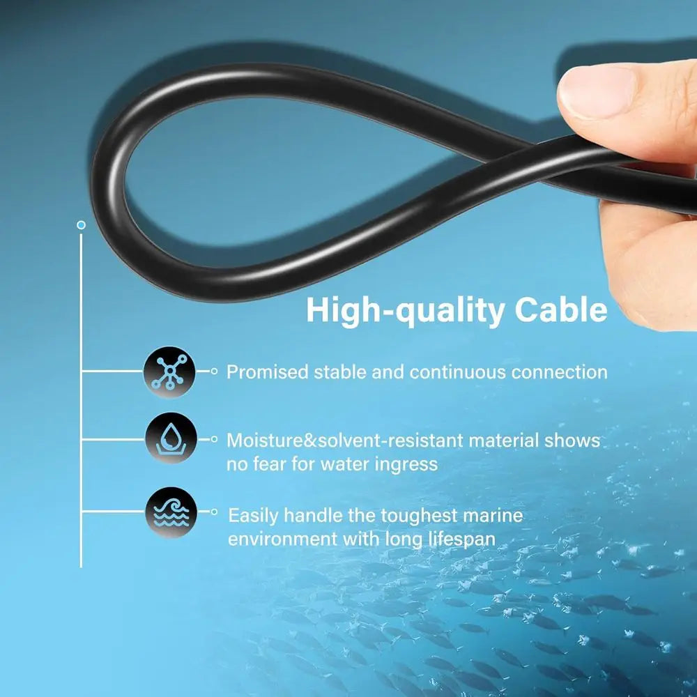 720106-2 EC M3 14W30 Transducer Extension Cable 14-pin Fit for Humminbird APEX XPLORE SOLIX and Onix Series Fish Finder Compatib