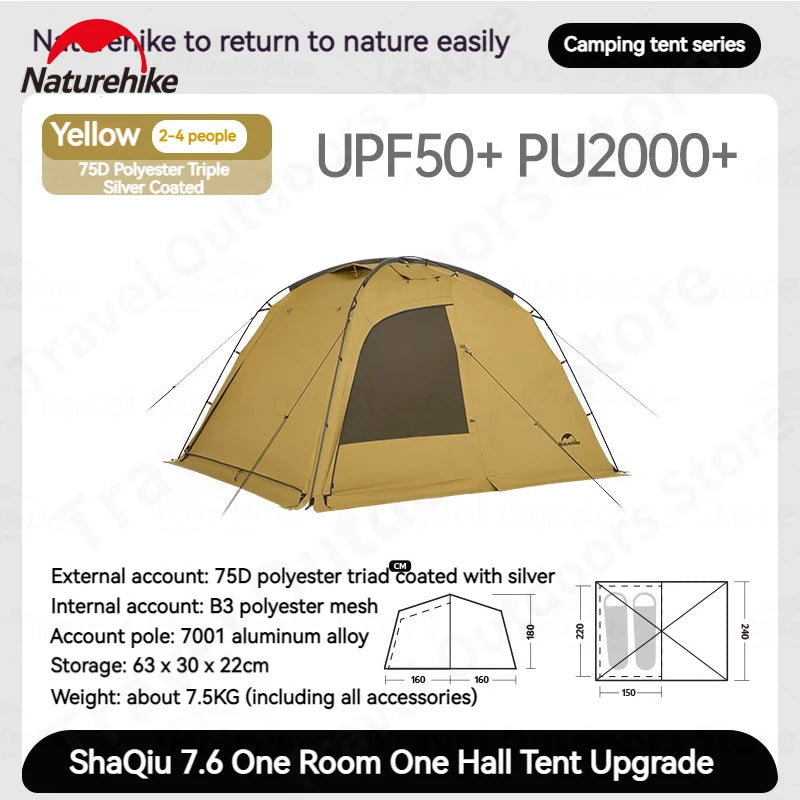 Naturehike Dune 2 Person 4 Season Ultralight Camping Tent