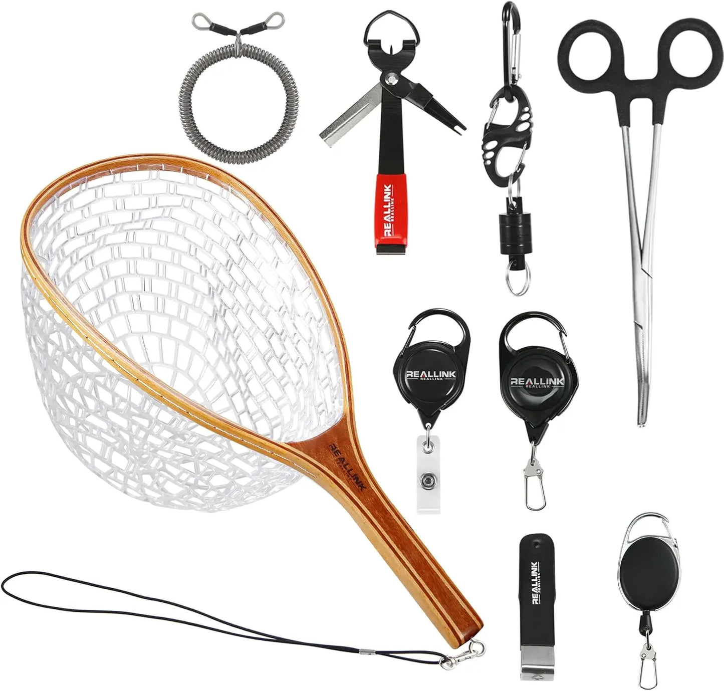 9-in-1 Fly Fishing Kit with Knot Tying Tool, Hook Remover, and Magnetic Net for Salmon and Trout